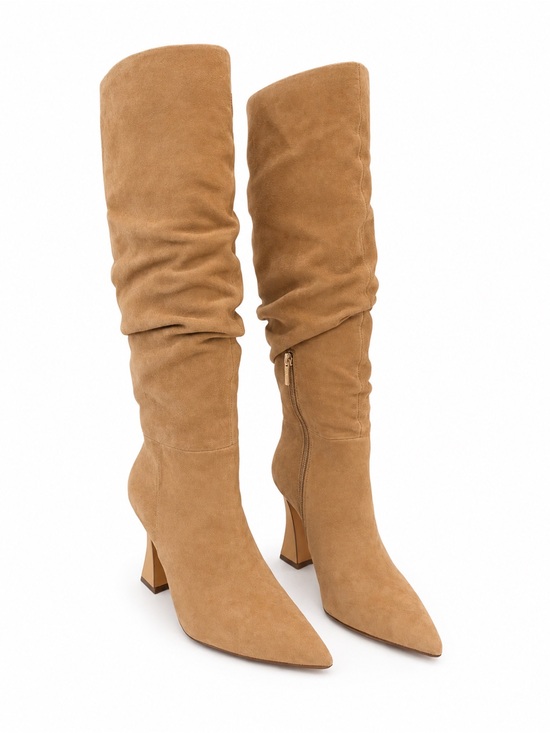 Vince Camuto Shoes - Vince Camuto BNIB Tan Suede Knee-High Pointed-Toe Boots
